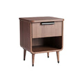 Moderne nachtkast met la (houten look)